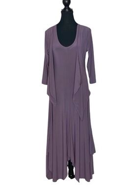 Sympli Lavender Layered Midi Dress
